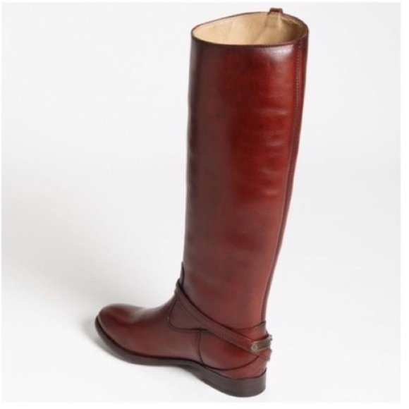 Frye Redwood Brown Lindsay Plate Riding Boots size 6.5 - Picture 5 of 15